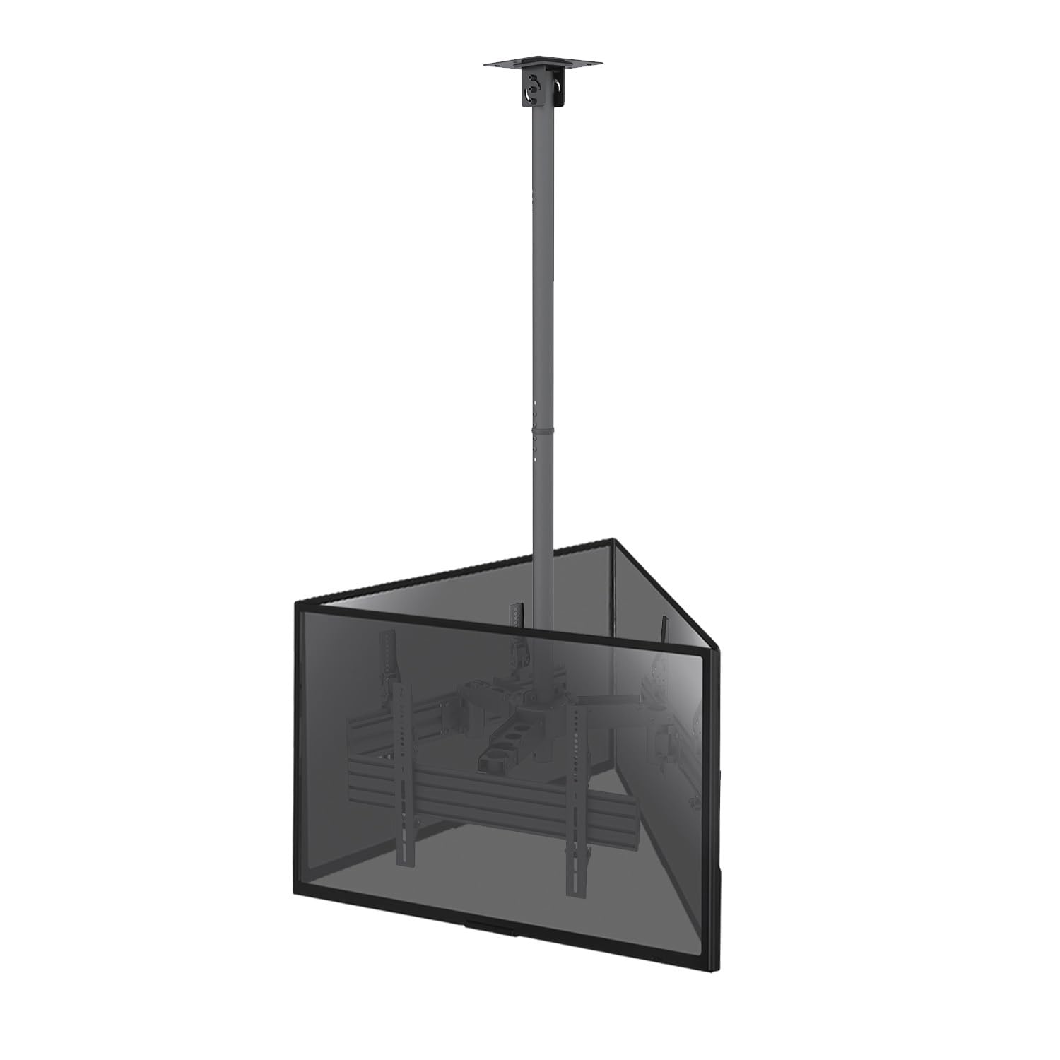 kimex-014-6013-support-tv-plafond-3-crans-50-75 image 1