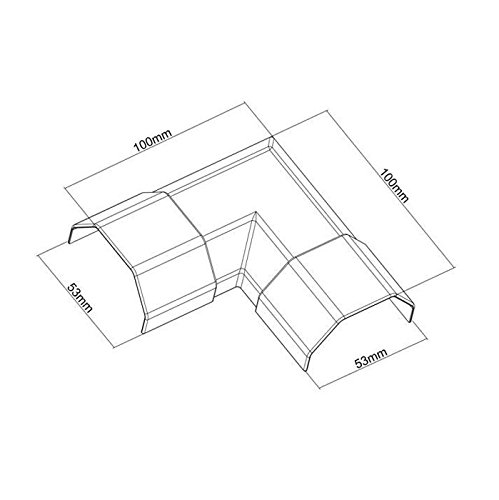 kimex-071-2950-angle-cache-c-bles-50-mm-blanc image 2