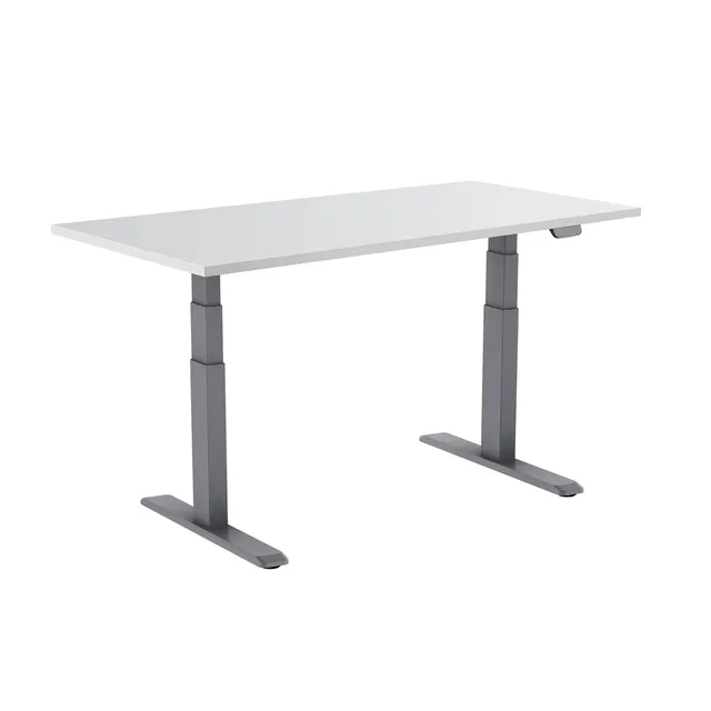 kimex-150-2418k2w-bureau-motoris-assis-debout-180-blanc-gris image 1