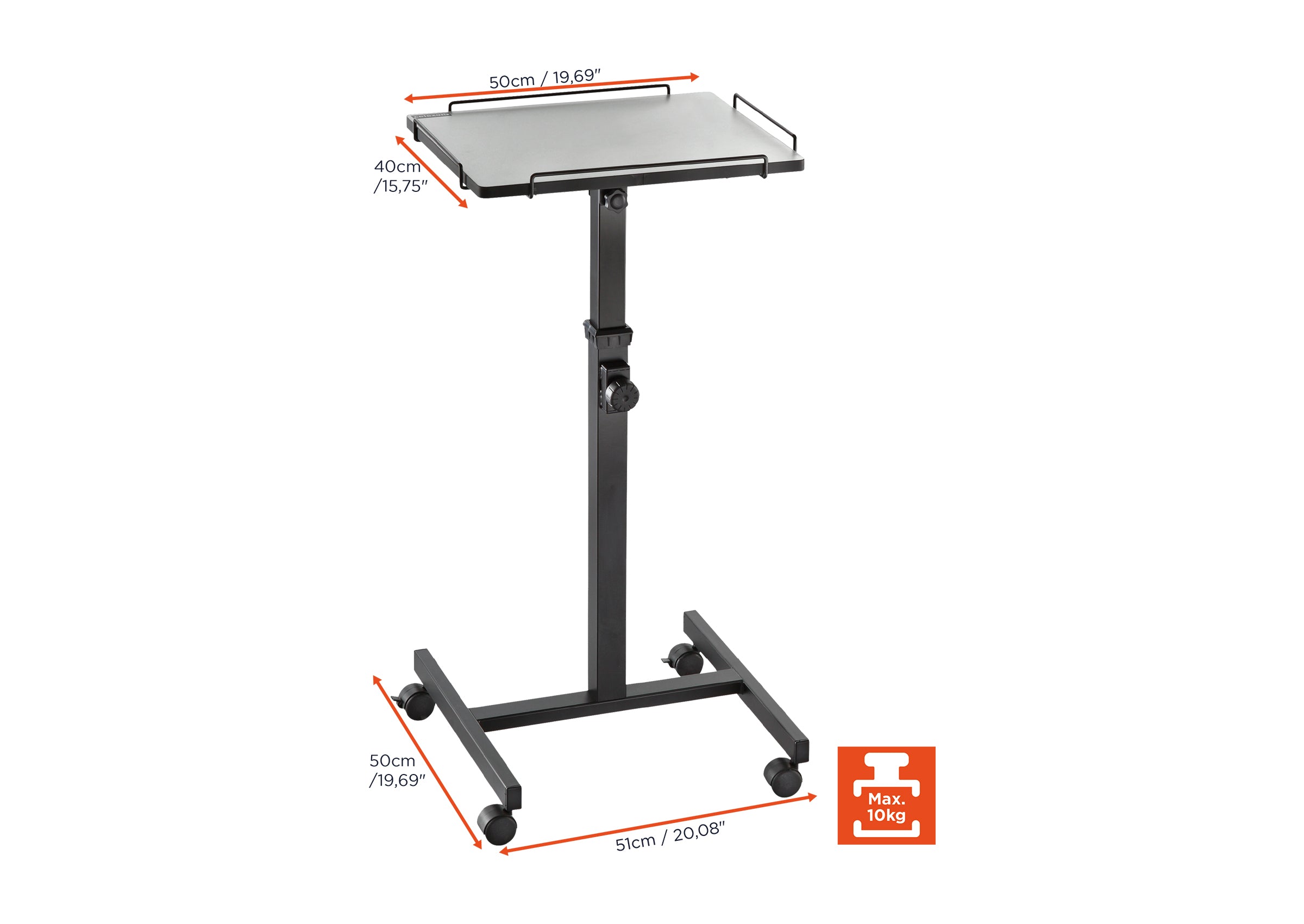 celexon-pt2000-table-projecteur-mobile-1-plateau-noir image 6