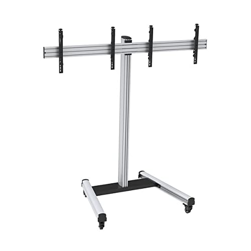 kimex-031-1220k2-support-tv-double-50-55-roulettes-175-cm-inclinable image 4