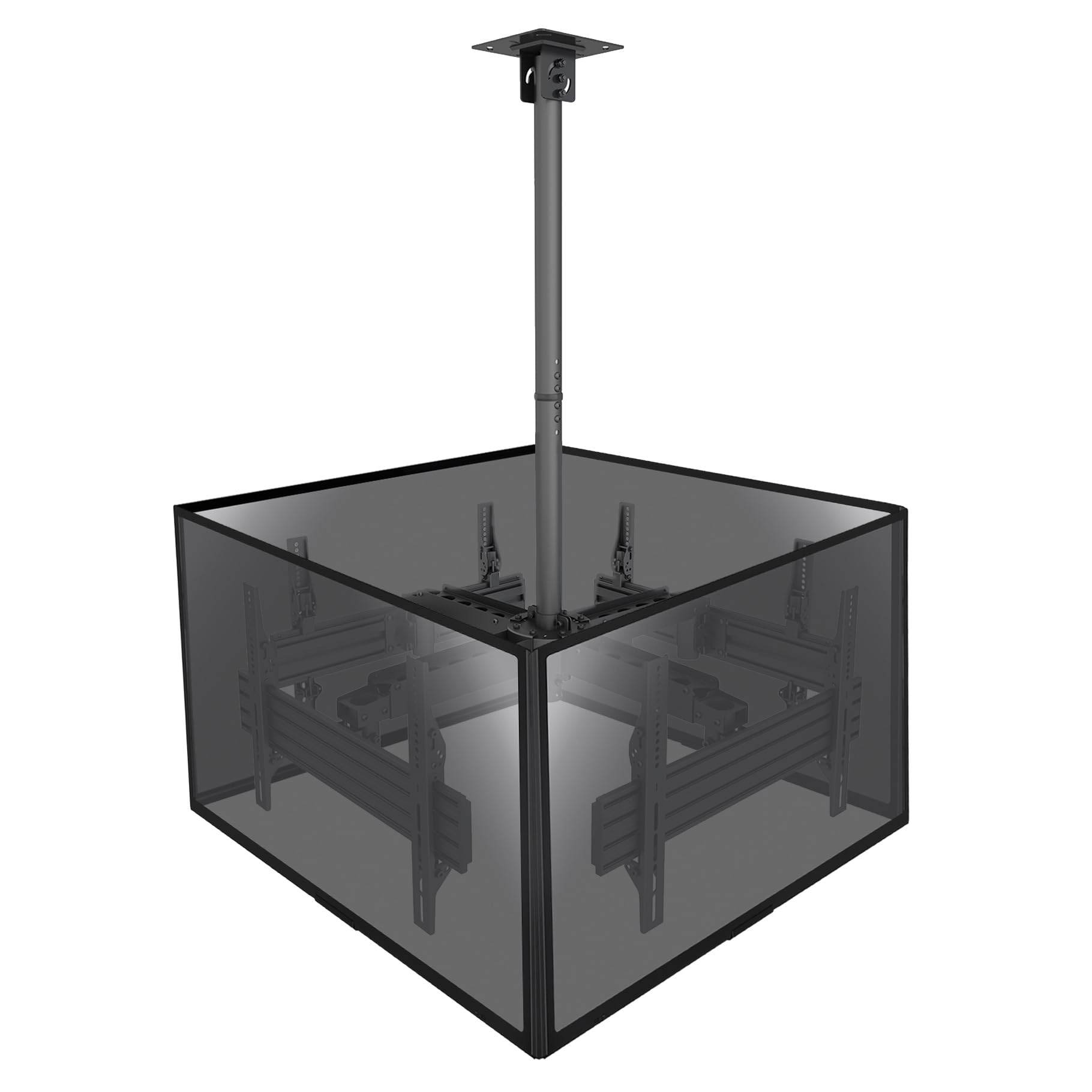 kimex-014-6004-support-tv-plafond-4-crans-32-65 image 1