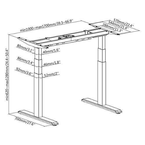 kimex-150-2512k2w-bureau-assis-debout-motoris-120x75-blanc-noir image 8