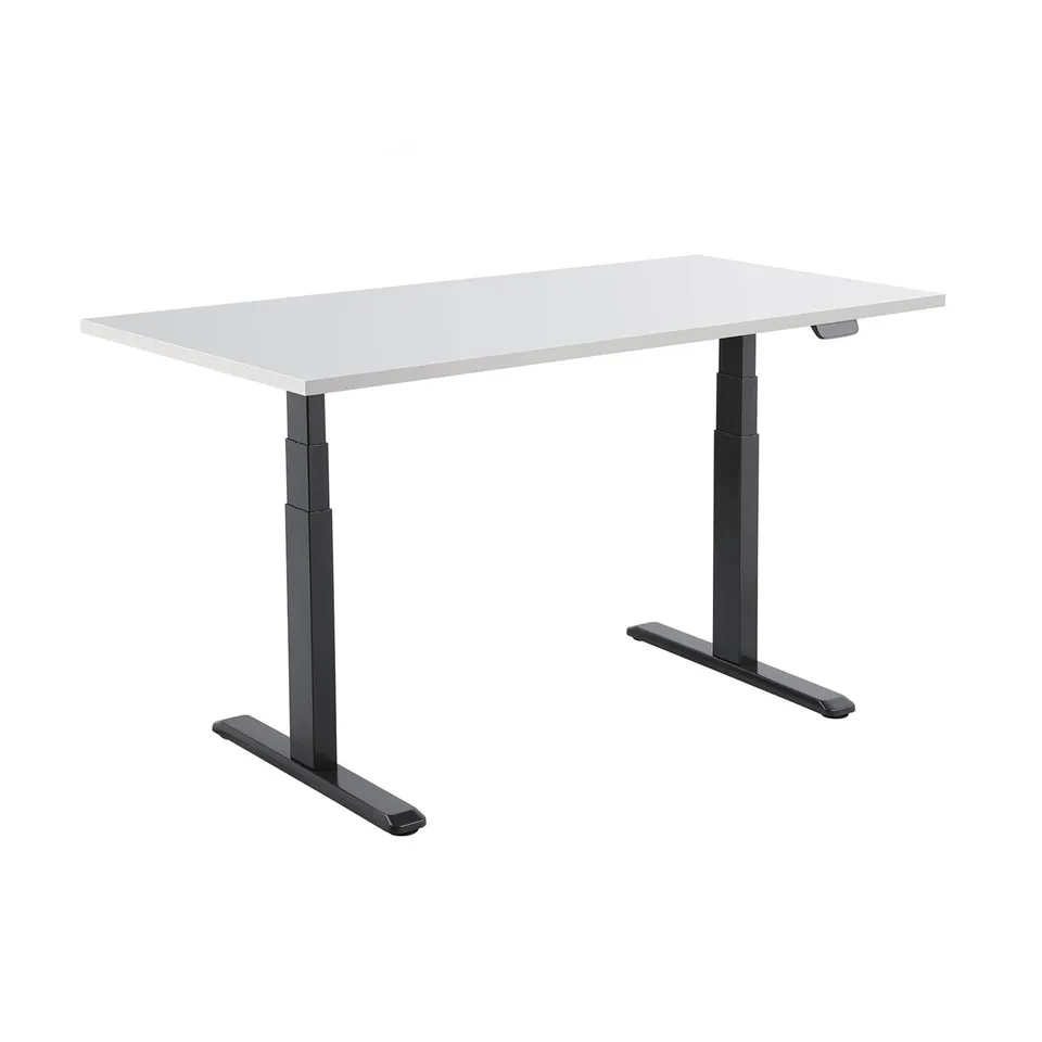 kimex-150-2515k2w-bureau-assis-debout-motoris-150x75-blanc-noir image 1