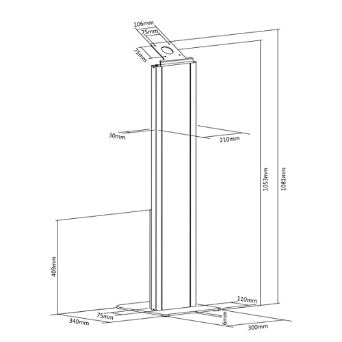 kimex-091-4003-borne-tablette-au-sol-blanc-ipad-samsung image 4