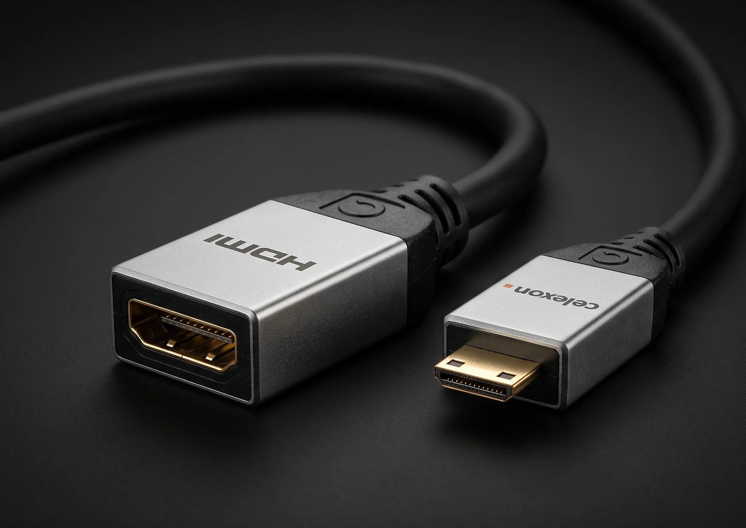 celexon-pro-adaptateur-mini-hdmi-vers-hdmi-4k-0-25-m image 2