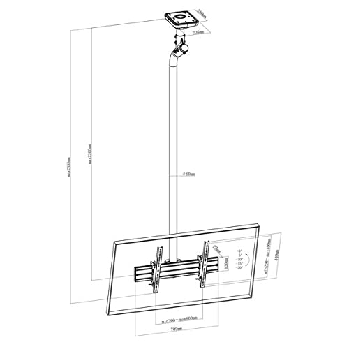 kimex-031-4100k4-support-tv-plafond-inclinable-43-75-225-cm image 8