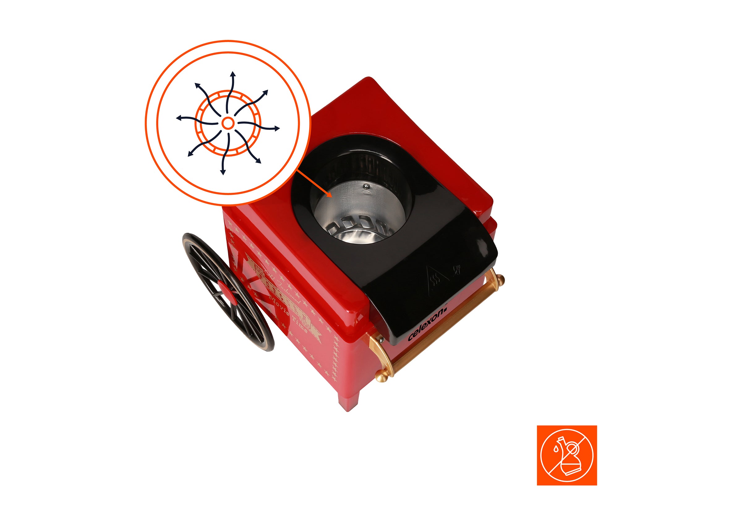 celexon-cinepop-cp500-machine-popcorn-air-chaud-1200-w image 5