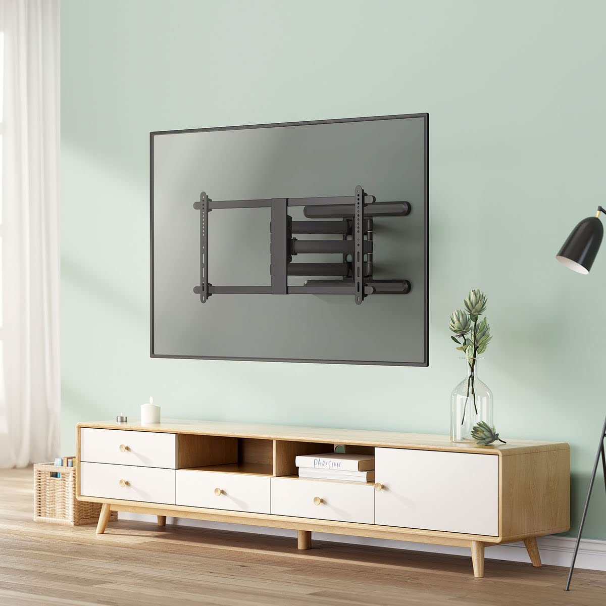 kimex-013-3245-support-tv-mural-43-90-orientable-inclinable image 2