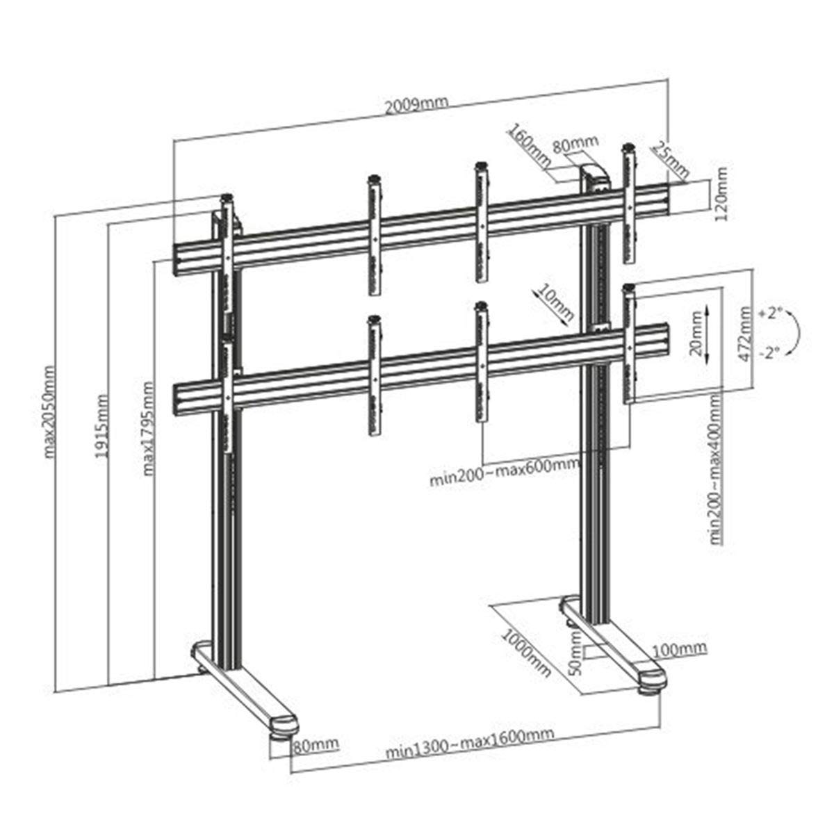 kimex-031-2400k1-support-tv-4-crans-45-55-poser image 4