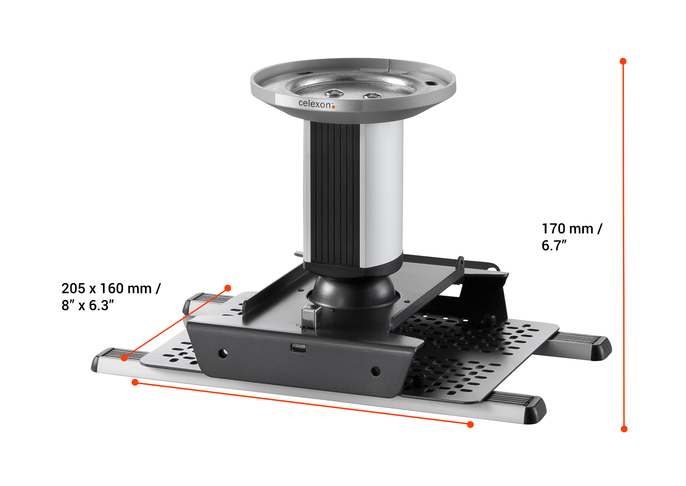 celexon-multicel-expert-support-plafond-vid-oprojecteur-15-cm image 3