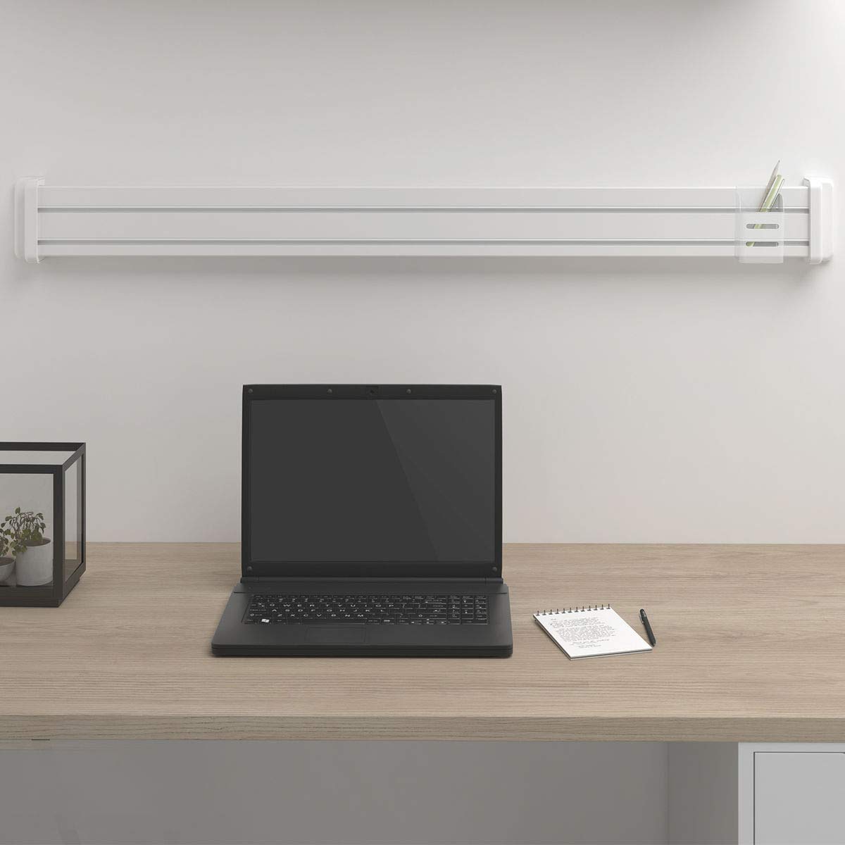 kimex-accessoires-support-rail-slatwall-mural-blanc-150-3307 image 3