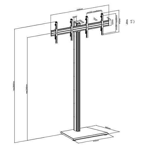 kimex-supports-crans-tv-031-1211k1-pied-poser-240cm-43-49 image 5
