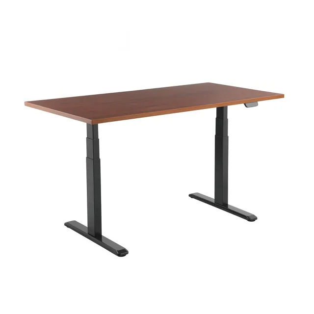 kimex-150-2515k3w-bureau-assis-debout-150x75-noyer-noir-connect image 1