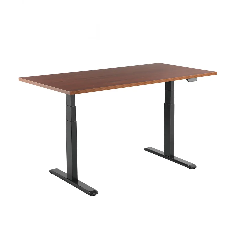 kimex-150-2515k3w-bureau-assis-debout-150x75-noyer-noir-connect image 1