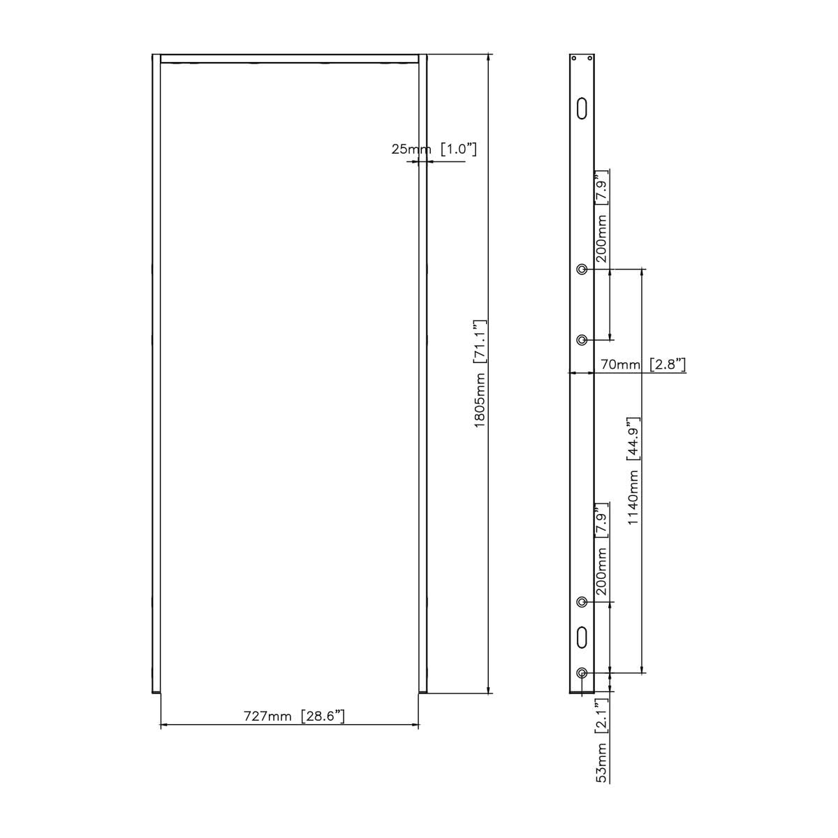 kimex-032-3014-support-plafond-vitrine-samsung-om55n-d image 3