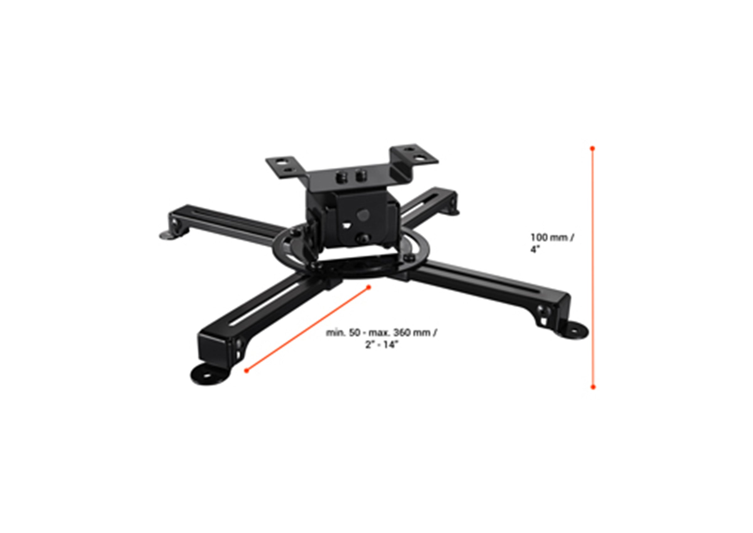 celexon-multicel-pro-support-plafond-projecteur-30-40-cm-noir image 8