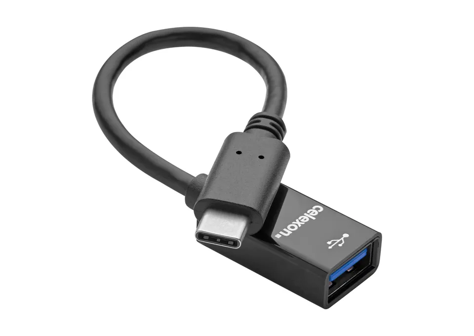 celexon-adaptateur-usb-c-vers-usb-a-5gbps-noir-0-1m image 1
