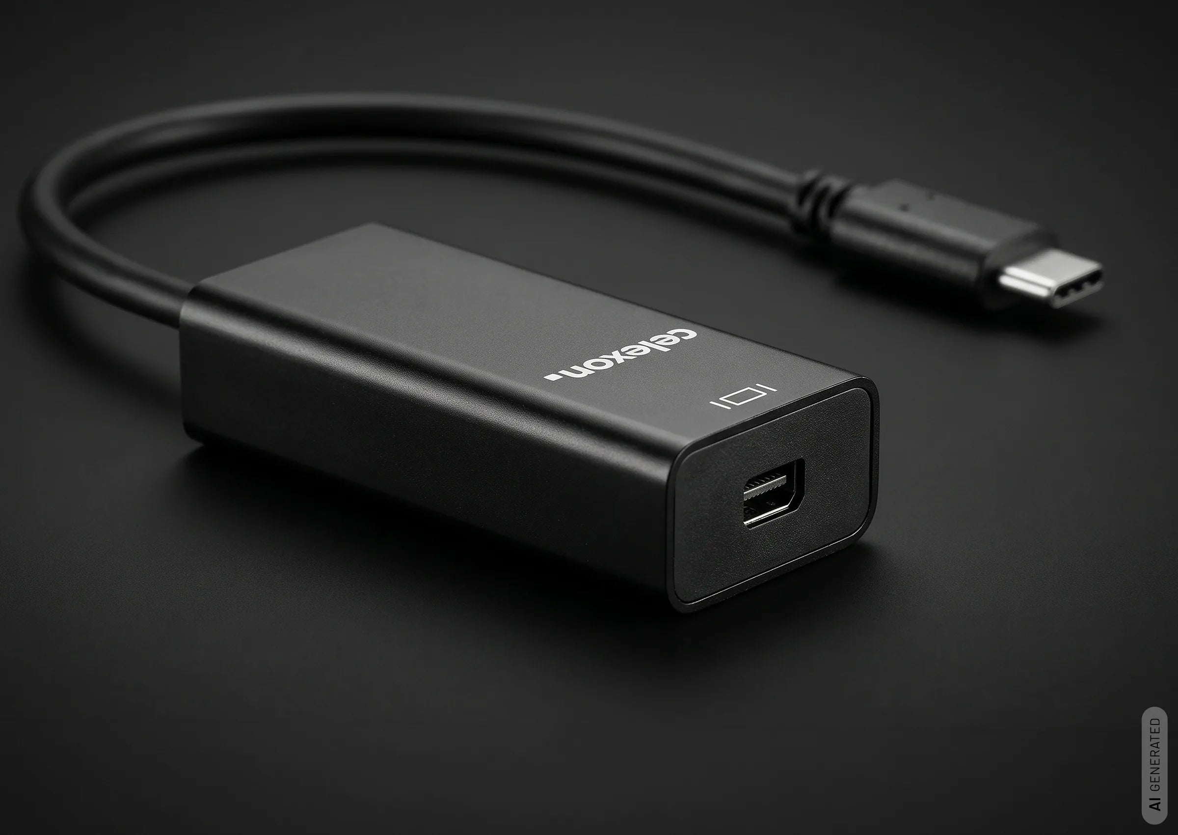 celexon-adaptateur-usb-c-vers-mini-displayport-noir-4k-60hz image 2