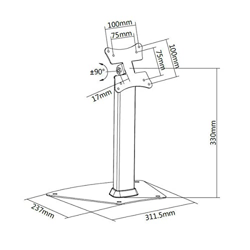 kimex-supports-crans-tv-pr-sentoir-table-13-21-pouces-33-cm image 2