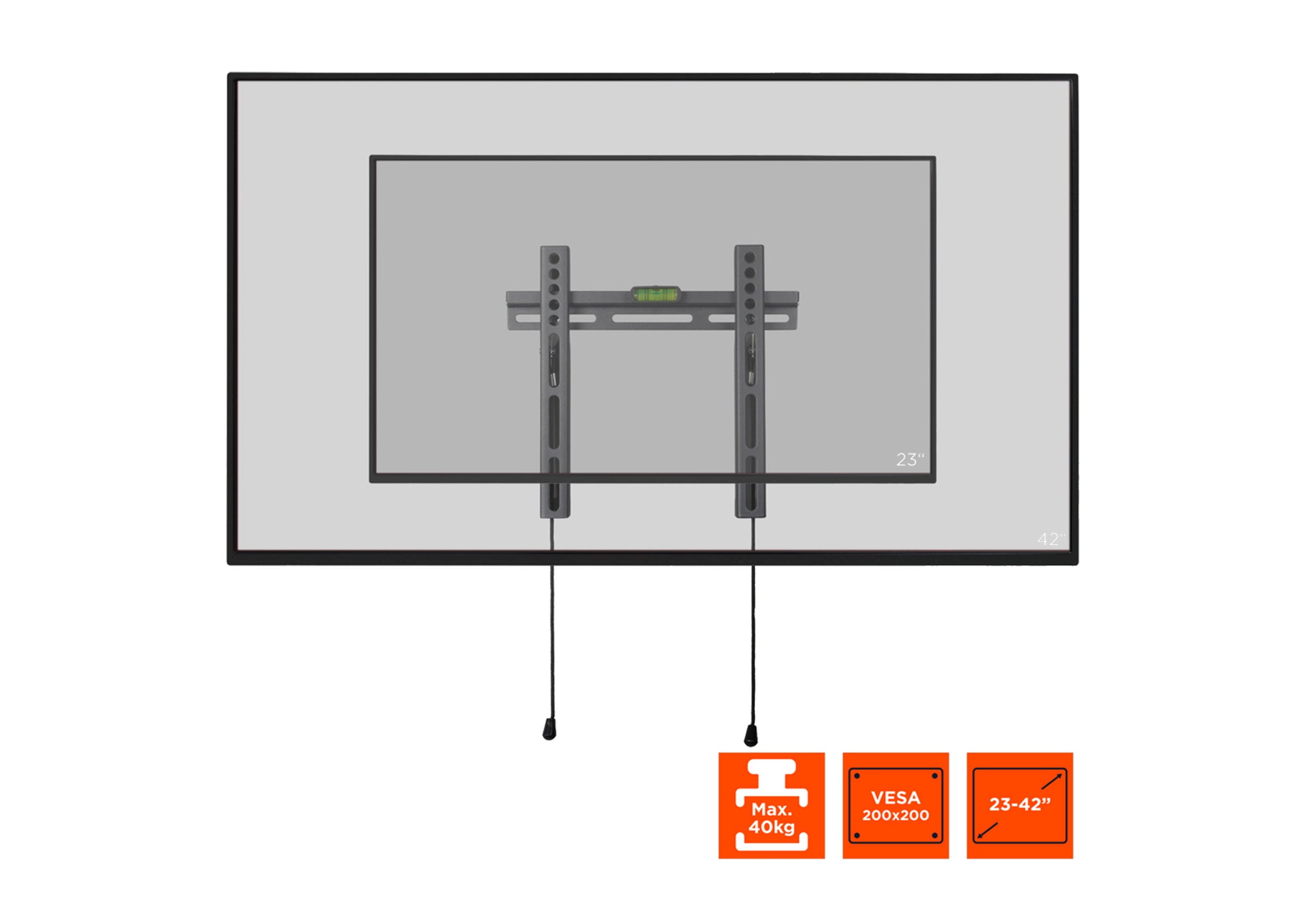 celexon-fixed-4225-support-tv-mural-fixe-23-42-vesa-200 image 6