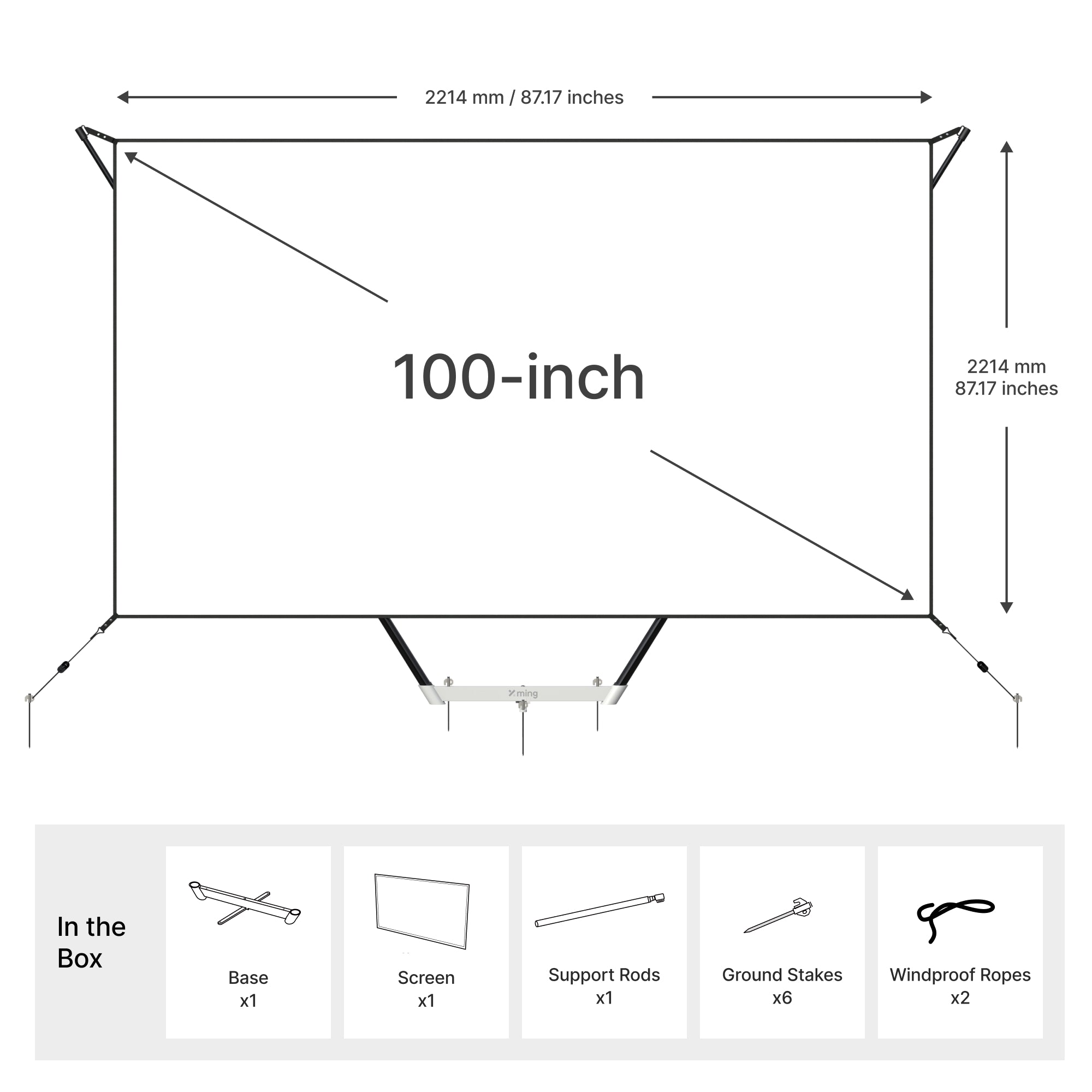 xming-screen-cran-pliable-ext-rieur-100-pouces-lavable-2-3-kg image 6