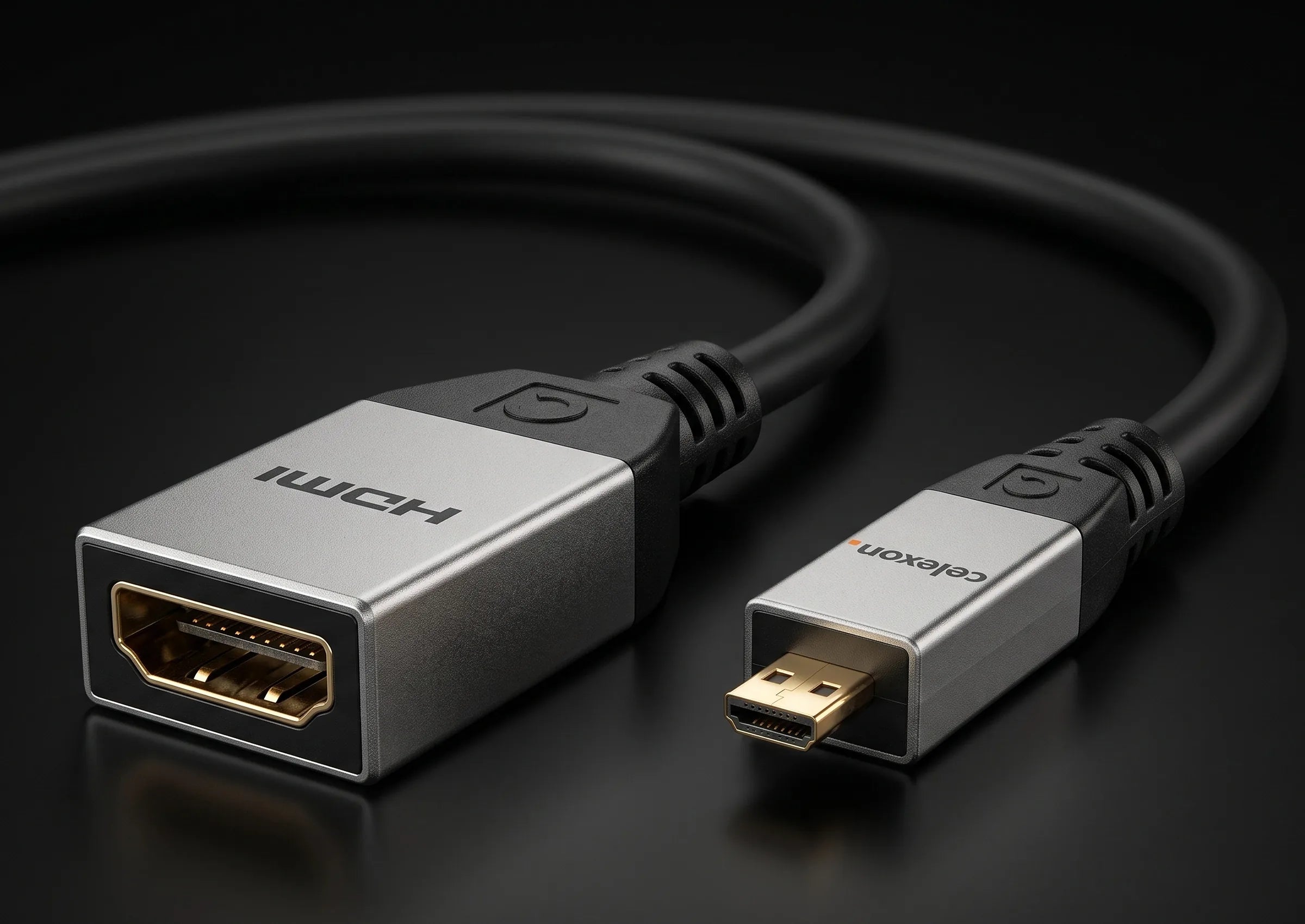 celexon-pro-adaptateur-micro-hdmi-vers-hdmi-a-4k-0-25-m image 2