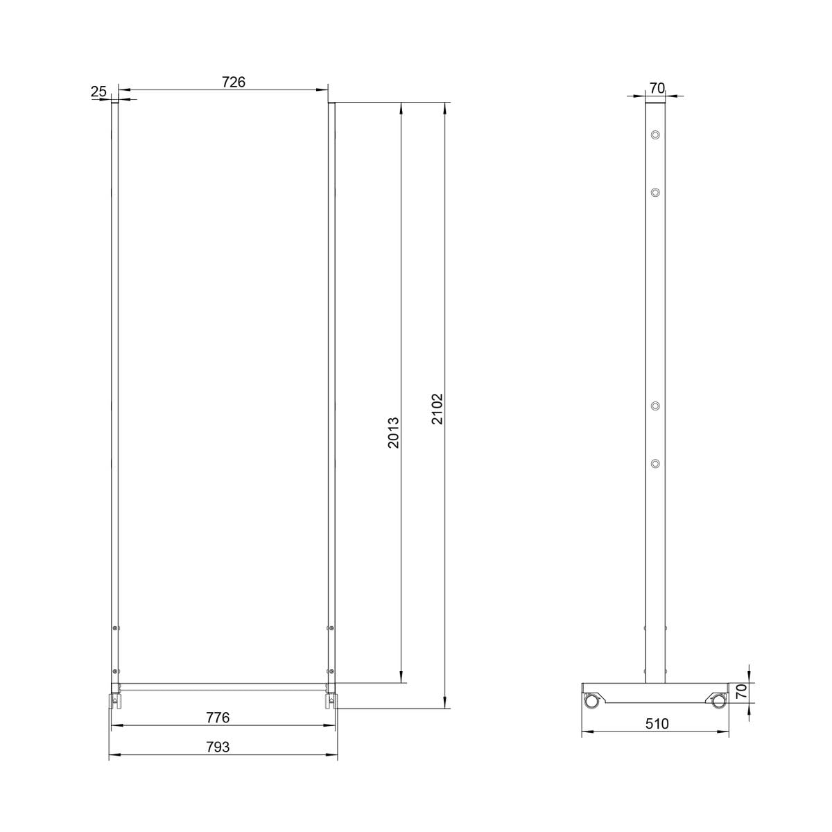 kimex-032-3024-pied-tv-roulettes-samsung-om55n-d-80kg image 3