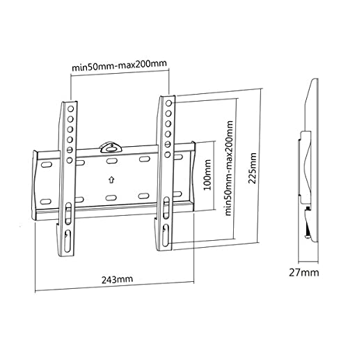 kimex-012-1025-support-tv-mural-fixe-23-42-30kg image 6