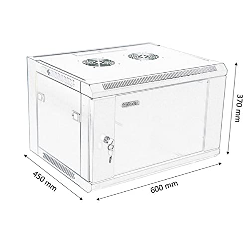 kimex-rack-mural-19-6u-600x450mm-noir-60kg image 3