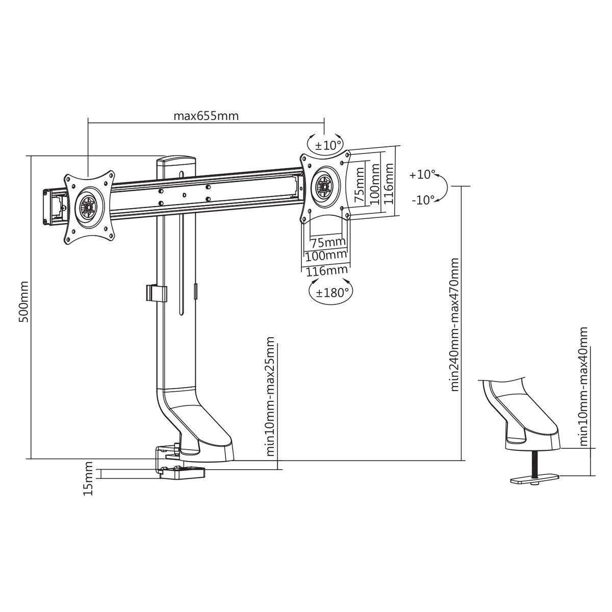 kimex-015-1502-support-moniteur-2-crans-17-27-bureau image 3