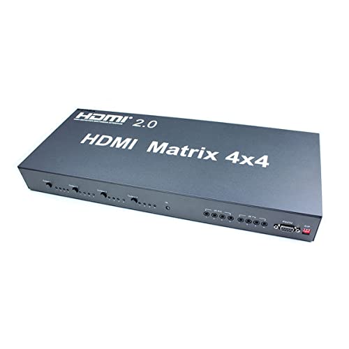 kimex-matrice-hdmi-2-0-4x4-r-partiteur-4k-60hz-4-entr-es-4-sorties image 1
