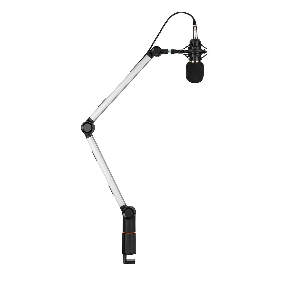 kimex-140-1592-support-microphone-pro-bras-bureau-noir image 3