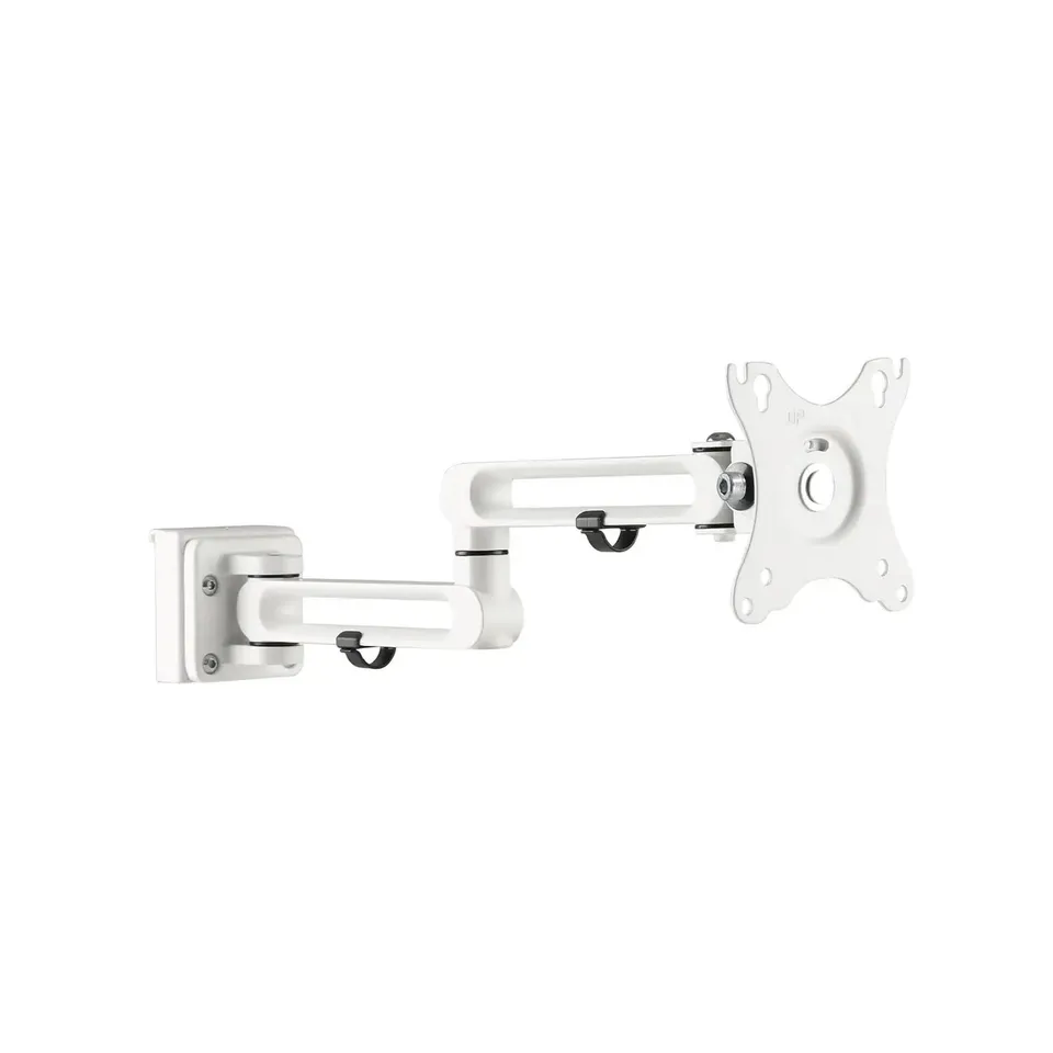 kimex-150-3308-bras-moniteur-slatwall-17-32-blanc-vesa image 1