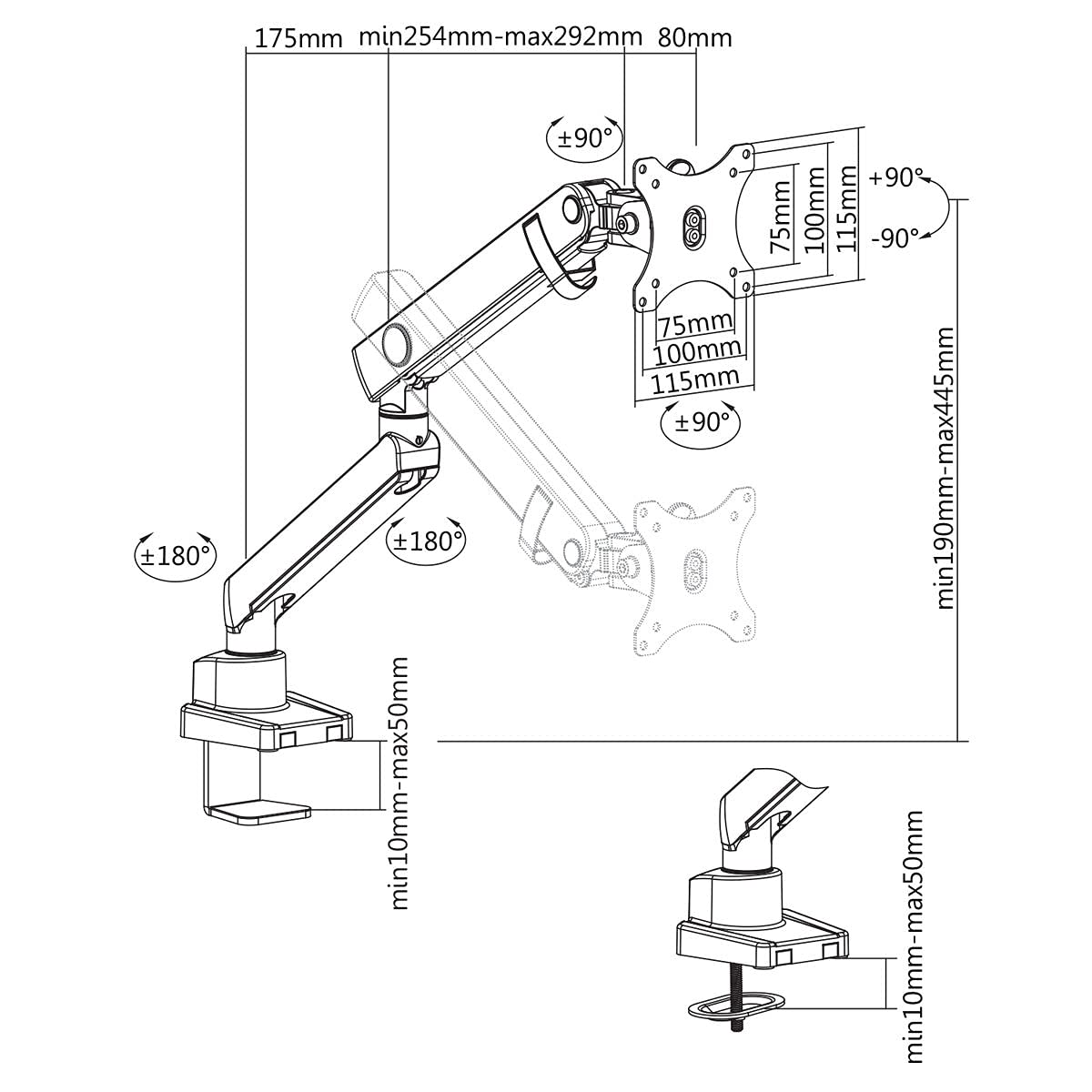 kimex-015-2301-support-moniteur-pc-13-32-bras-articul image 3