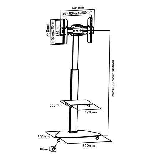 kimex-030-2020-support-tv-mobile-37-70-40-kg-roulettes image 5