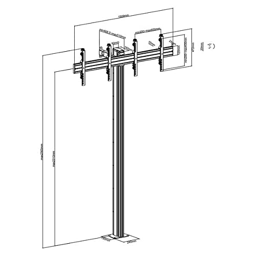 kimex-supports-crans-tv-031-1211k3-pied-visser-240cm-inclinable image 5