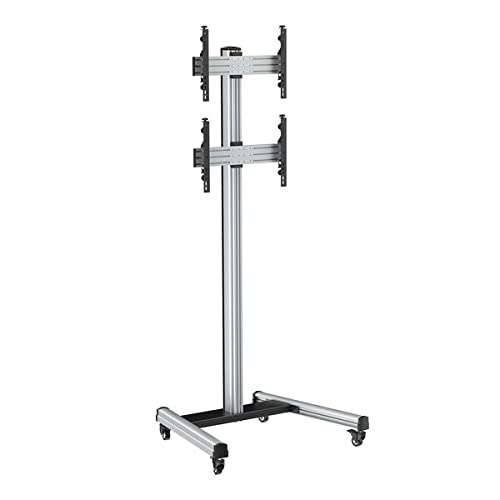 kimex-031-1201k2-support-tv-2-crans-40-65-roulettes image 3