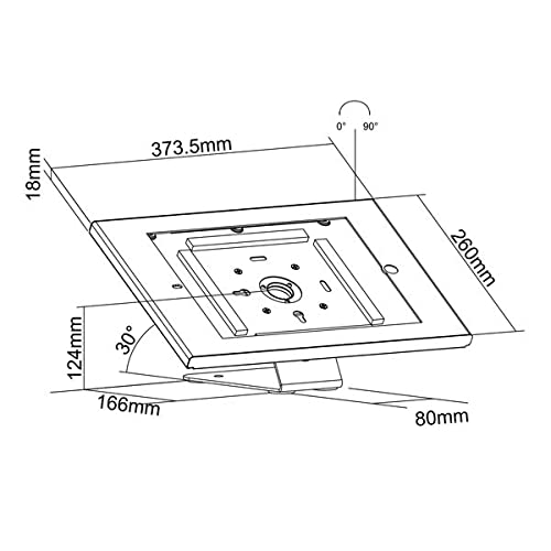 kimex-support-ipad-pro-12-9-gen-1-2-blanc-antivol image 2