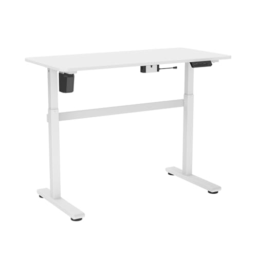 kimex-150-5001-bureau-assis-debout-motoris-118-cm-blanc image 2
