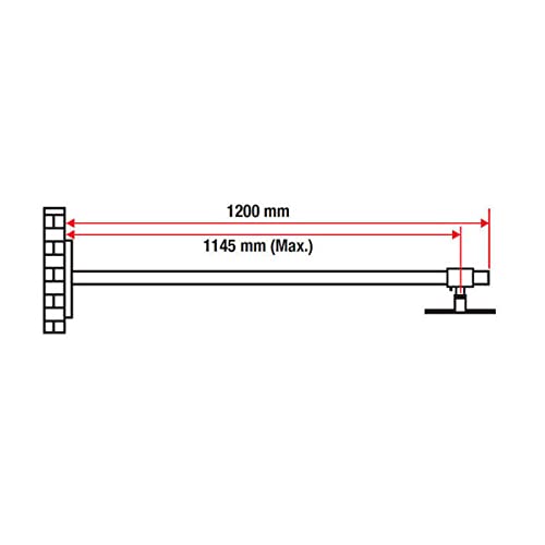 kimex-053-1120-support-vid-oprojecteur-mural-focale-courte-120cm image 2