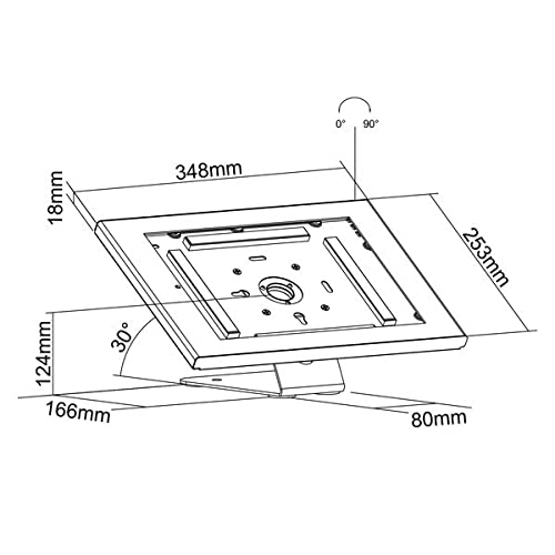 kimex-091-0006k3-support-ipad-pro-12-9-blanc-antivol image 2