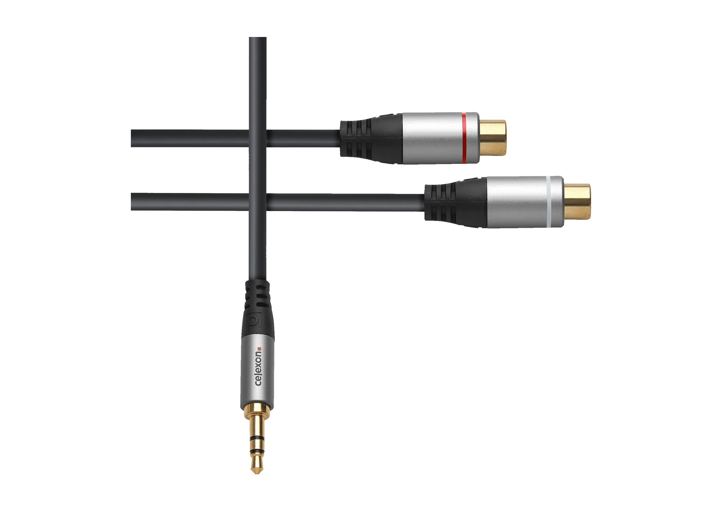 celexon-pro-adaptateur-jack-3-5-mm-vers-2x-rca-0-25-m image 3