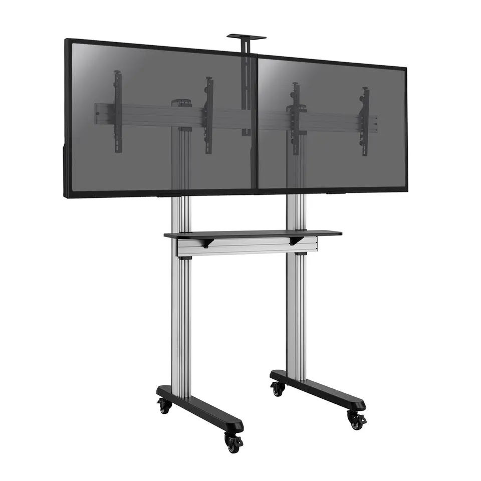 kimex-031-2200k2-support-tv-double-45-55-roulettes image 1