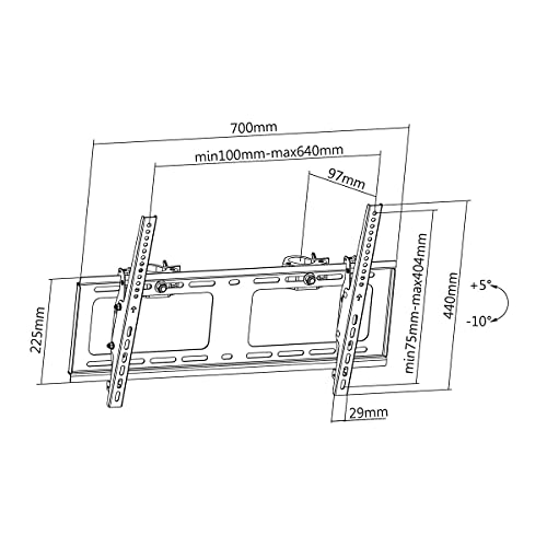 kimex-018-1364-support-tv-truss-37-75-inclinable-noir image 7
