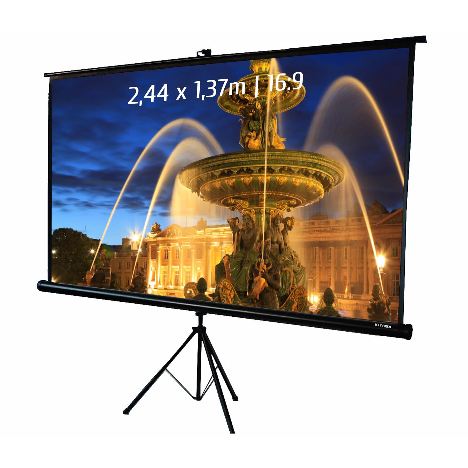 kimex-cran-projection-tr-pied-2-44x1-37m-16-9-blanc-mat image 1