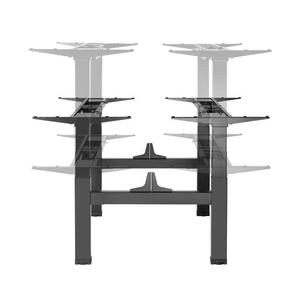 kimex-bureaux-assis-debout-150-2502k-pied-double-motoris-noir image 4