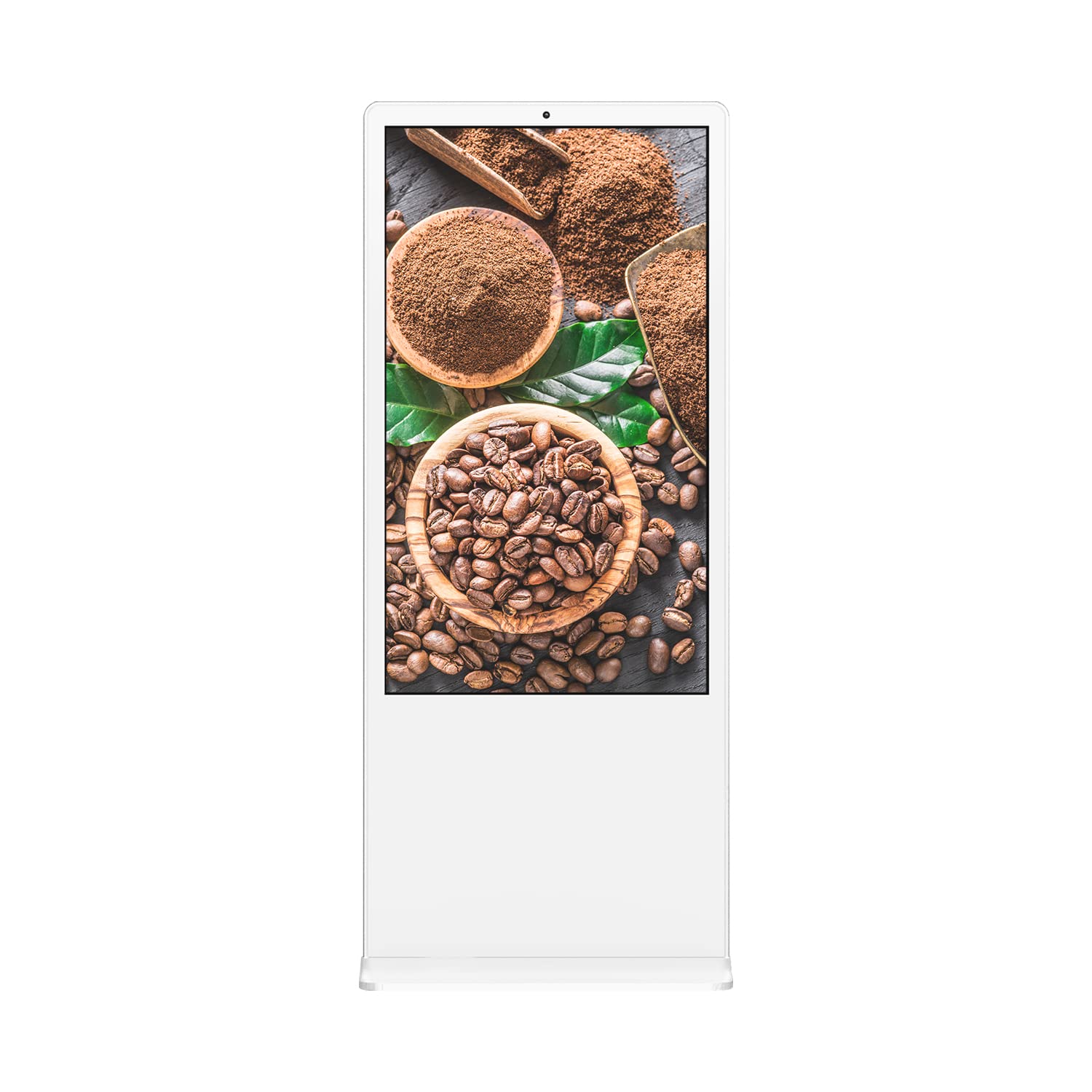 kimex-totems-vid-o-161-4310-totem-vid-o-43-blanc-full-hd image 2