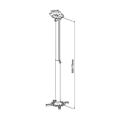 kimex-052-2004-support-plafond-vid-oprojecteur-blanc-50-77-cm image 3