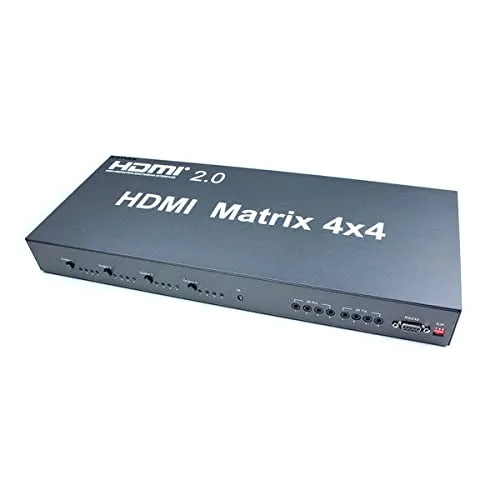 kimex-matrice-hdmi-2-0-4x4-r-partiteur-4k-60hz-4-entr-es-4-sorties image 1